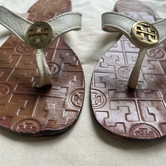 Tory Burch Thora Leather flip flops size 7 - Picture 2 of 6